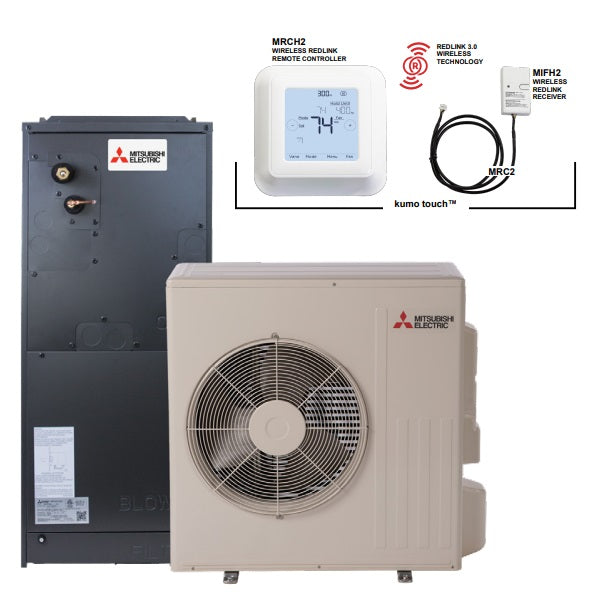 Mitsubishi 1.5 Ton Heat Pump System | 21 Seer2 | SUZ-KA18NA2 - SVZ
