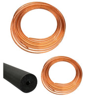 50' Feet Insulated Copper Line Set 3/8" Liquid Line x 3/4" Suction Line | LS383450