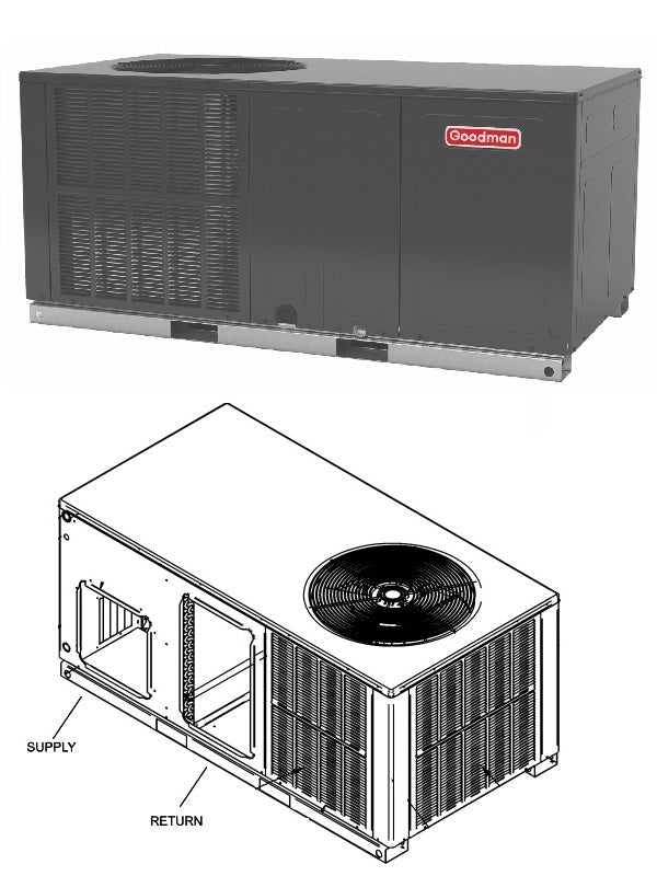 3 ton package unit with heat pump